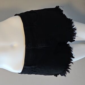 Guess black denim shorts